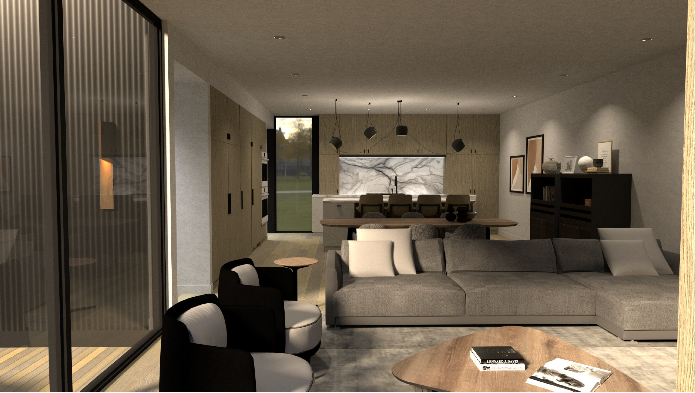 Townhome Interior Living Space